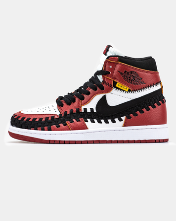 Кросівки Nike Air Jordan 1 Retro x Union L.A Red Black White 14812-41 фото