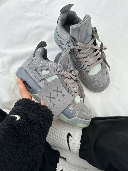 Кросівки Jordan 4 Retro Kaws"Grey" 14113-36 фото