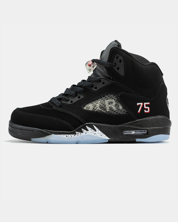 Кросівки Nike Air Jordan 5 x PSG Black White 18408-37 фото