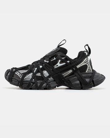 Кросівки Balenciaga 3XL Extreme Lace Black Silver 21553-36 фото