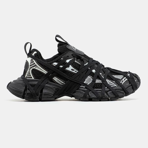Кросівки Balenciaga 3XL Extreme Lace Black Silver 21553-36 фото