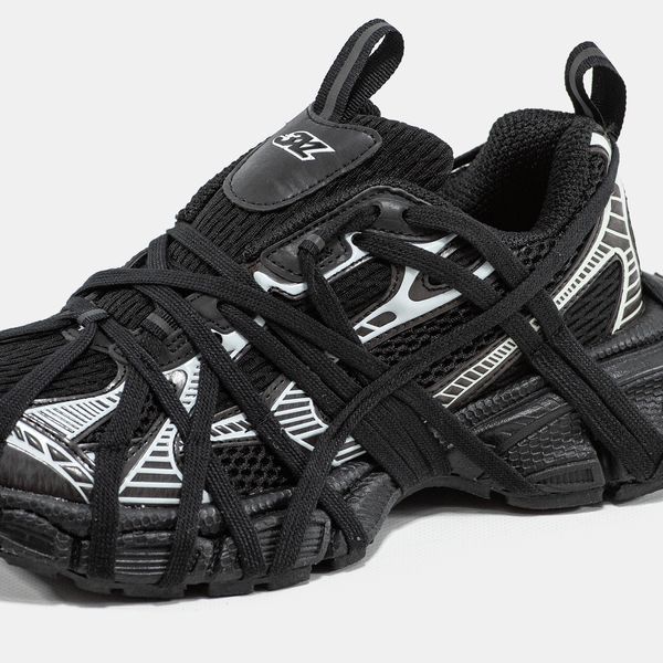 Кросівки Balenciaga 3XL Extreme Lace Black Silver 21553-36 фото
