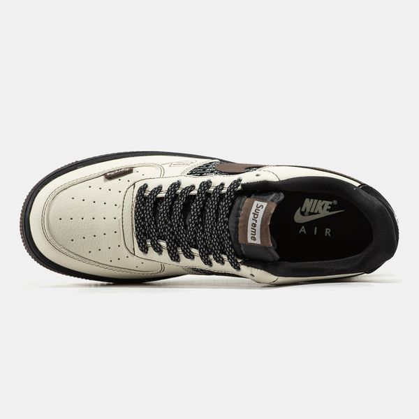 Кросівки Nike Air Force 1 x Supreme Beige Brown 24171-43 фото