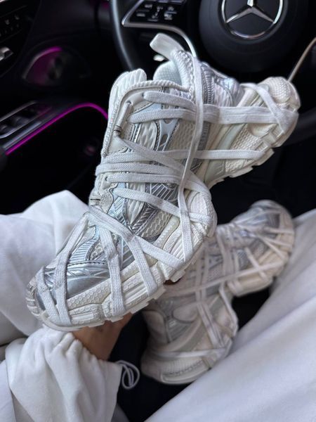Кросівки Balenciaga 3XL Extreme Lace White Silver 19307-36 фото
