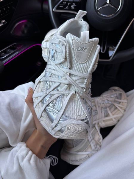 Кросівки Balenciaga 3XL Extreme Lace White Silver 19307-36 фото