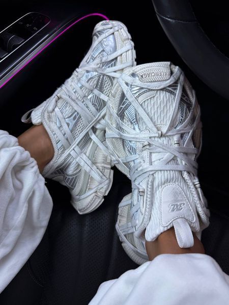 Кросівки Balenciaga 3XL Extreme Lace White Silver 19307-36 фото