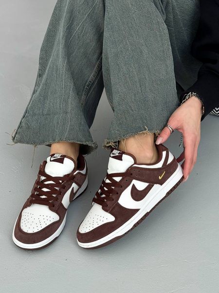 Кросівки NIke SB Dunk Low Sail Red Sepia-Metallic Gold 23970-36 фото