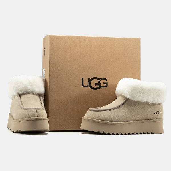 Уггі UGG Funkette Beige Platform 23212-36 фото