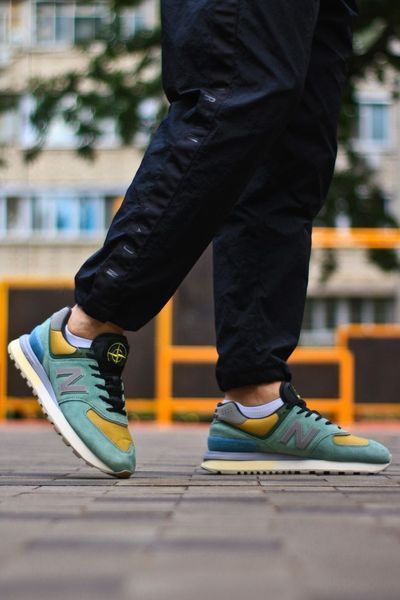 Кросівки Stone Island x New Balance 574 Legacy Light Green 17851-40 фото