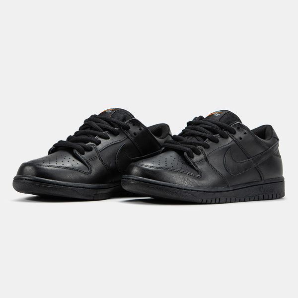 Кросівки NIke SB Dunk Low Total Black Leather 19998-36 фото