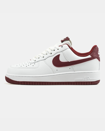 Кросівки Nike Air Force 1 Low White Bugrundy 23988-41 фото