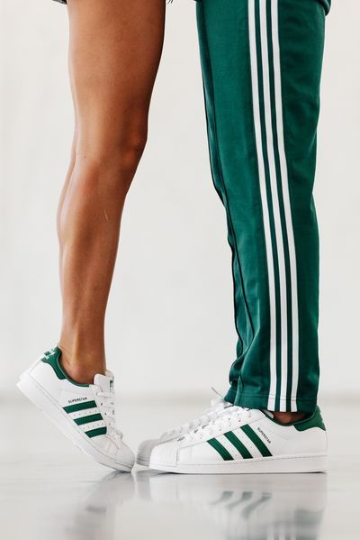 Кеди Adidas Superstar White Green 17453-36 фото