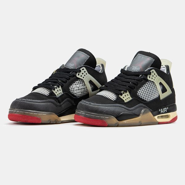 Кросівки Jordan Retro 4 Black Red Grey 07125-40 фото