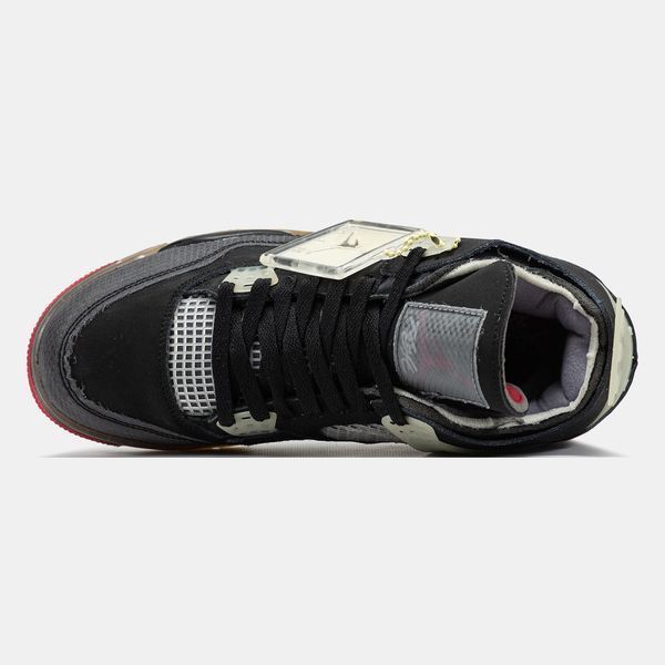 Кросівки Jordan Retro 4 Black Red Grey 07125-40 фото