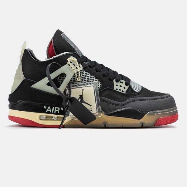 Кросівки Jordan Retro 4 Black Red Grey 07125-40 фото