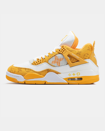 Кросівки Jordan 4 x Louis Vuitton White Yellow 19509-40 фото