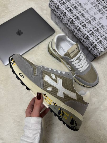 Кросівки Premiata Mick Beige Grey White 21012-40 фото