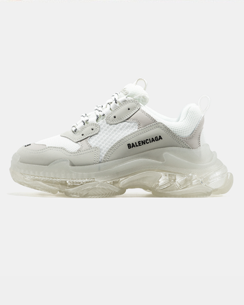 Кросівки Balenciaga Triple S Clear Sole "White" 03355-38 фото