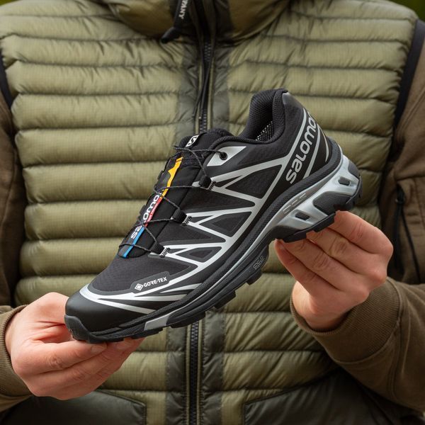 Кросівки Salomon XT-6 Soft Ground Gore-Tex Black Silver 16180-36 фото
