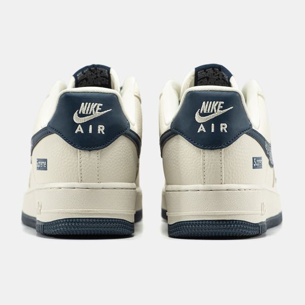 Кросівки Nike Air Force 1 x Supreme Beige Blue 24172-42 фото