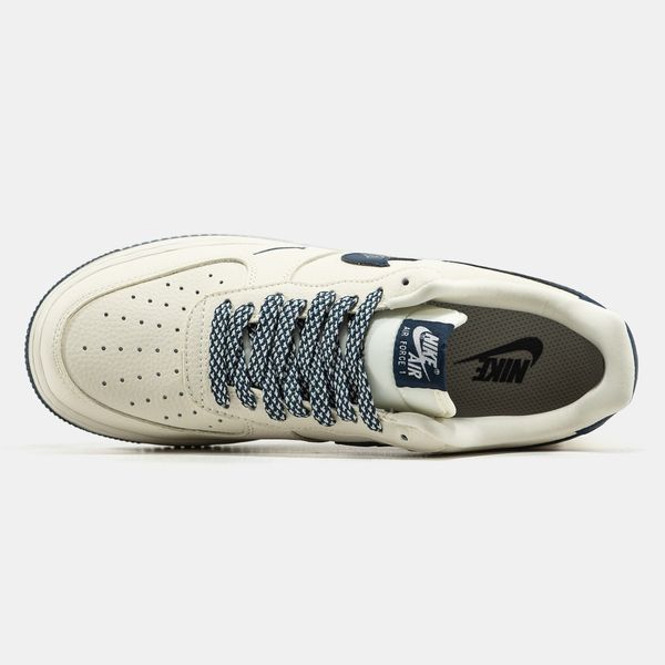 Кросівки Nike Air Force 1 x Supreme Beige Blue 24172-42 фото